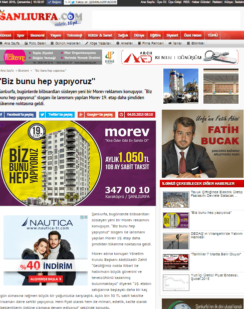 Morev 19. Etap Proje Haberi