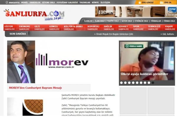 MOREV'den Cumhuriyet Bayram Mesajı